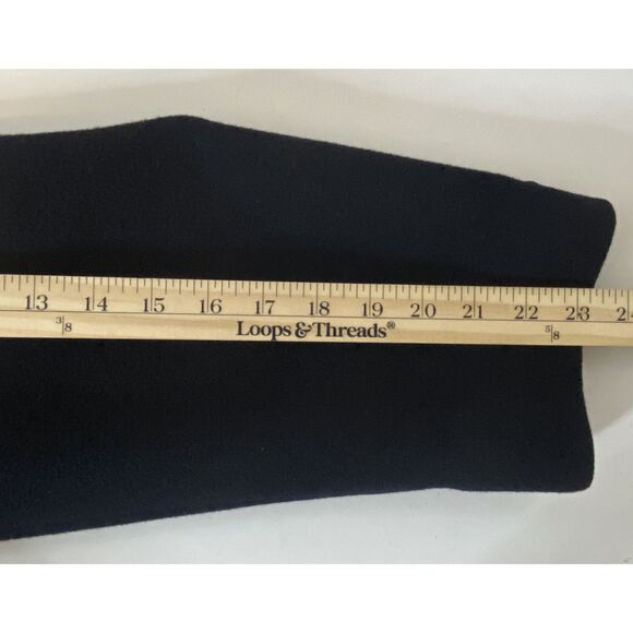 Lanzetti Blue Pure Cashmere Long Lined Winter Elegant Tailored Workcore Coat - Picture 9 of 13